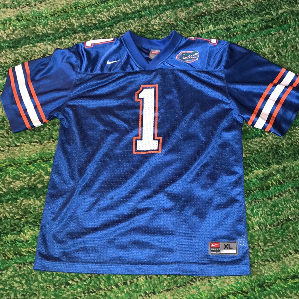 Florida Gators Nike Kids Royal Blue Football Jersey with Orange & White Accents